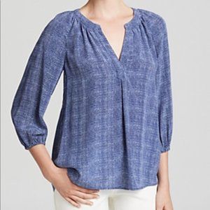 Joie "Addie B" Silk Blouse Top 3/4 Sleeve